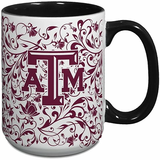 Buy 👍 Unbranded Texas A&M Aggies 15oz. Java Floral Mug 🥰 - Image 3