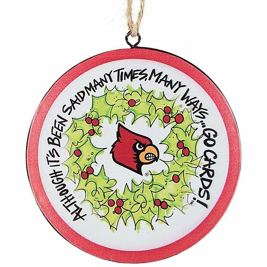 Brand new 🎁 Unbranded Louisville Cardinals Metal Ornament ⌛