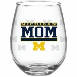 Coupon 👏 Unbranded Michigan Wolverines 15oz. Mom Stemless Wine Glass ✨