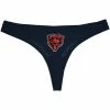 Outlet 🎁 Unbranded 👩 Women's Concepts Sport Navy Chicago Bears Solid Logo Thong 😍