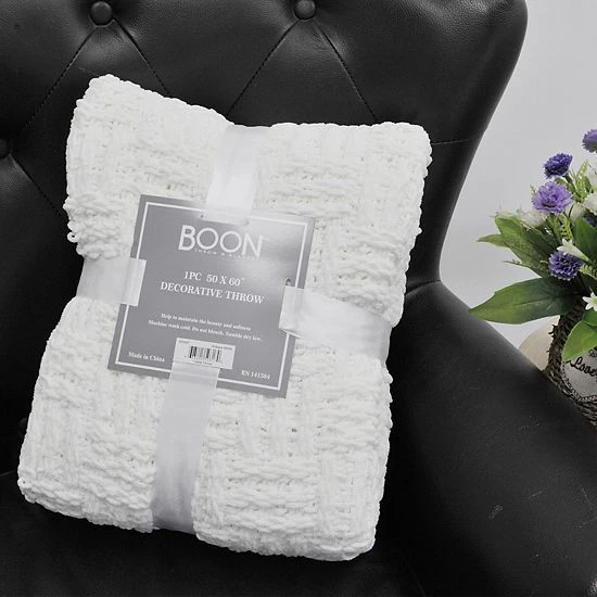 Best reviews of ❤️ Unbranded Cable Knitted Throw Antique White ⌛ - Image 2