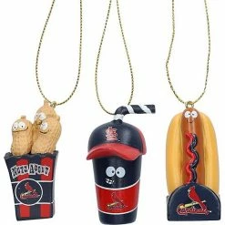 Wholesale ✨ Unbranded St. Louis Cardinals Snack Pack Ornament Set 😉