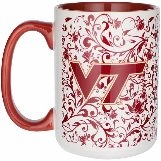 Cheapest 🤩 Unbranded Virginia Tech Hokies 15oz. Java Floral Mug ⌛