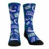 Cheapest 🛒 Unbranded Youth Rock Em 🧦 Socks Vancouver Canucks Logo Sketch Crew 🧦 Socks 🧨