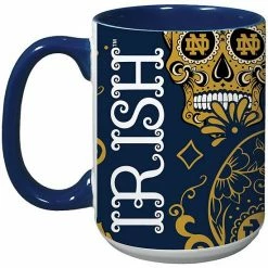 Flash Sale 😉 Unbranded Notre Dame Fighting Irish 15oz. Java Dia De Los Muertos Mug 🌟