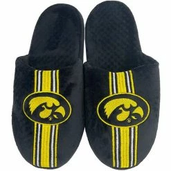 Budget ⌛ Unbranded Youth FOCO Iowa Hawkeyes Team Stripe Slippers ⌛