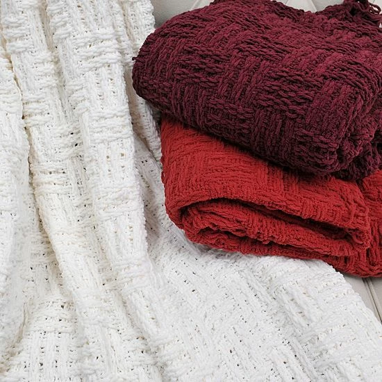 Best reviews of ❤️ Unbranded Cable Knitted Throw Antique White ⌛ - Image 8