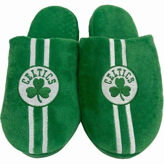 Deals ๐ Unbranded Youth FOCO Boston Celtics Team Stripe Slippers โจ - Image 2
