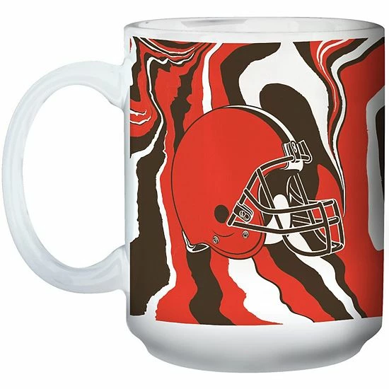 New 🎉 Unbranded Cleveland Browns 15oz. Tie-Dye Mug ⭐