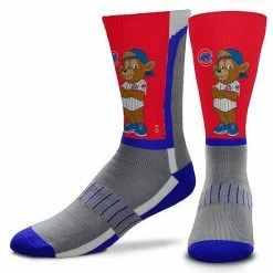 Best Pirce ✔️ Unbranded Youth For Bare Feet Chicago Cubs Mascot Snoop V-Curve Crew 🧦 Socks 👍