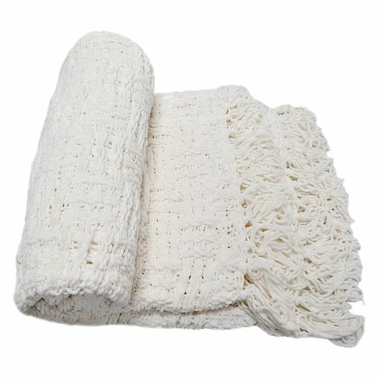 Best reviews of ❤️ Unbranded Cable Knitted Throw Antique White ⌛ - Image 11