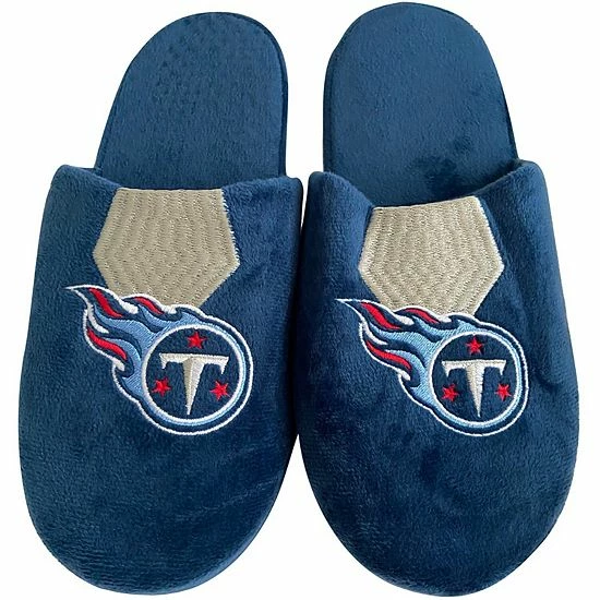 Outlet 🛒 Unbranded Youth FOCO Tennessee Titans Team Stripe Slippers 😉
