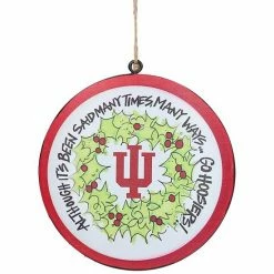 Coupon 🎉 Unbranded Indiana Hoosiers Metal Ornament 🔔