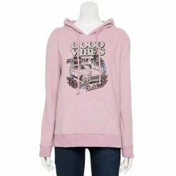 Best deal 👍 Unbranded Juniors' "Good Vibes" Vintage Old Car Graphic Hoodie ⌛