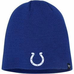 Hot Sale ✨ Unbranded Men's '47 Royal Indianapolis Colts Primary Logo Knit Beanie 🎁