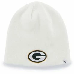 Discount 👏 Unbranded Men's '47 White Green Bay Packers Secondary Logo Knit Beanie ⭐