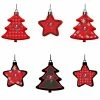 Hot Sale ✔️ Unbranded Tampa Bay Buccaneers Six-Pack Shatterproof Tree And Star Ornament Set 🌟