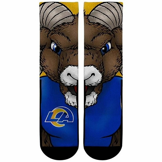 Cheap ๐ Unbranded Youth Rock Em ๐งฆ Socks Los Angeles Rams Split Face Mascot Crew ๐งฆ Socks ๐
