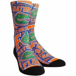 Discount 🔔 Unbranded Youth Rock Em 🧦 Socks Florida Gators Logo Sketch Crew 🧦 Socks ⭐