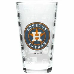 Best deal 🎁 Unbranded Houston Astros 16oz. Sandblasted Mixing Glass 🤩