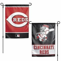 Promo 🌟 Unbranded WinCraft Cincinnati Reds 12" X 18" Double-Sided Garden Flag ❤️