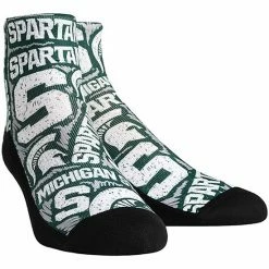 Promo 😍 Unbranded Youth Rock Em 🧦 Socks Michigan State Spartans Logo Sketch Crew 🧦 Socks 👍