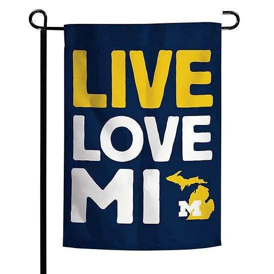 Hot Sale 🎁 Unbranded WinCraft Michigan Wolverines 12'' X 18'' Local Design Double-Sided Garden Flag 🥰