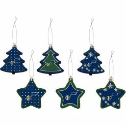 Cheap 🎁 Unbranded FOCO Utah Jazz 3'' X 3'' Six-Pack Shatterproof Tree And Star Ornament Set 💯