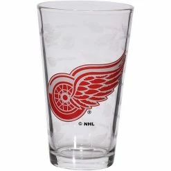 Wholesale 👏 Unbranded Detroit Red Wings 16oz. Sandblasted Mixing Glass 🎉