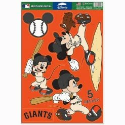 Best Sale 👏 Unbranded WinCraft San Francisco Giants 11" X 17" Multi-Use Disney Decals 😍