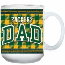 Cheap ⭐ Unbranded Green Bay Packers 15oz. Buffalo Plaid Father's Day Mug 🎉