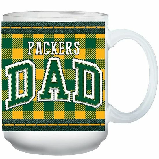Cheap โญ Unbranded Green Bay Packers 15oz. Buffalo Plaid Father's Day Mug ๐