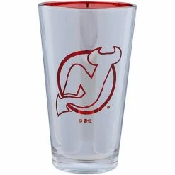 Hot Sale 👏 Unbranded New Jersey Devils 16oz. Electroplated Pint Glass 👍