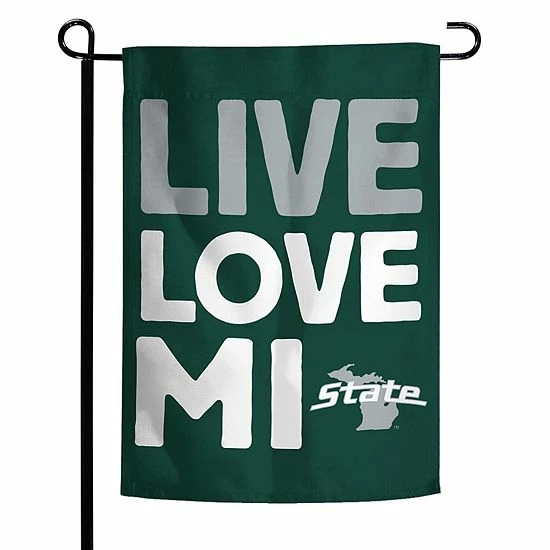Budget 🔥 Unbranded WinCraft Michigan State Spartans 12'' X 18'' Local Design Double-Sided Garden Flag 😉