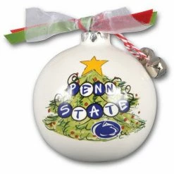 Promo 😀 Unbranded Penn State Nittany Lions Tree Painted Ball Ornament 😀