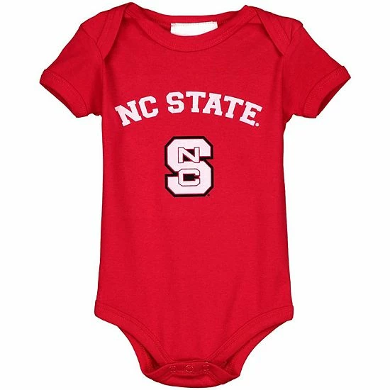 Coupon 👍 Unbranded Infant Red NC State Wolfpack Arch & Logo Bodysuit 💯