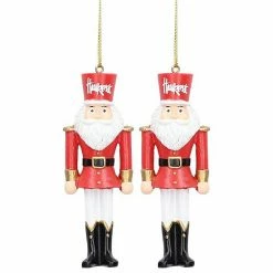 Discount 🥰 Unbranded Nebraska Huskers 2-Pack Santa Nutcracker Ornament Set 🎉