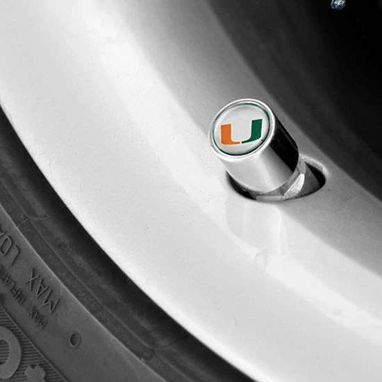 Discount 🔥 Unbranded Miami Hurricanes Valve Stem Covers 🎁
