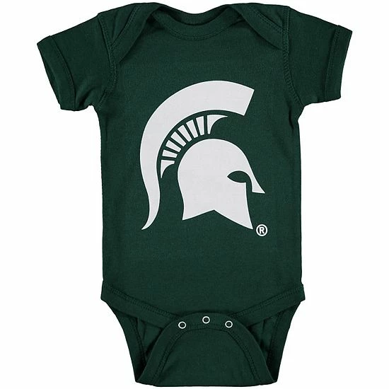 Discount ⌛ Unbranded Infant Green Michigan State Spartans Big Logo Bodysuit 🎉 - Image 2