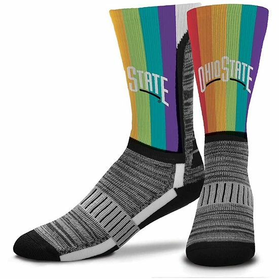 Top 10 โจ Unbranded Men's For Bare Feet Ohio State Buckeyes V-Curve Rainbow Crew ๐งฆ Socks ๐