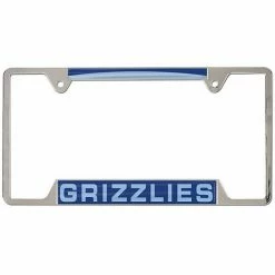 Hot Sale 🌟 Unbranded WinCraft Memphis Grizzlies 4-Tab Style Inlaid Metal License Plate Frame 🎉