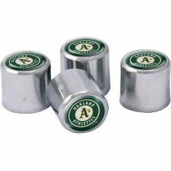 Wholesale 🔥 Unbranded WinCraft Oakland Athletics 4-Pack Valve Stem Covers 🛒