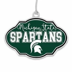Discount 🌟 Unbranded Michigan State Spartans Frame Holiday Ornament 🛒