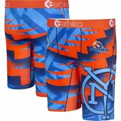 Discount 🥰 Unbranded Youth Ethika Sky Blue New York City FC Micromesh Team Boxer Briefs ✔️