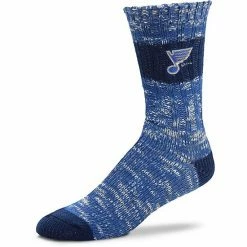 Promo 😀 Unbranded 👩 Women's For Bare Feet St. Louis Blues Alpine Stripes Crew 🧦 Socks ✨