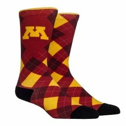 Hot Sale 😀 Unbranded Men's Rock Em 🧦 Socks Minnesota Golden Gophers HyperOptic Argyle 👗 Dress 🧦 Socks 🤩