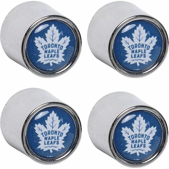 Buy ❤️ Unbranded Toronto Maple Leafs 4-Pack Valve Stem Covers Set ⭐