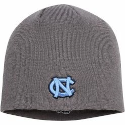 Outlet 🌟 Unbranded Men's Top Of The World Gray North Carolina Tar 👠 Heels EZDOZIT Knit Beanie 😀