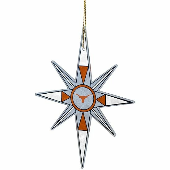 Cheapest ๐ฅ Unbranded Texas Longhorns Stained Glass Snowflake Ornament ๐