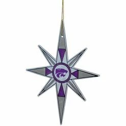 Discount ✨ Unbranded Kansas State Wildcats Stained Glass Snowflake Ornament 🔔